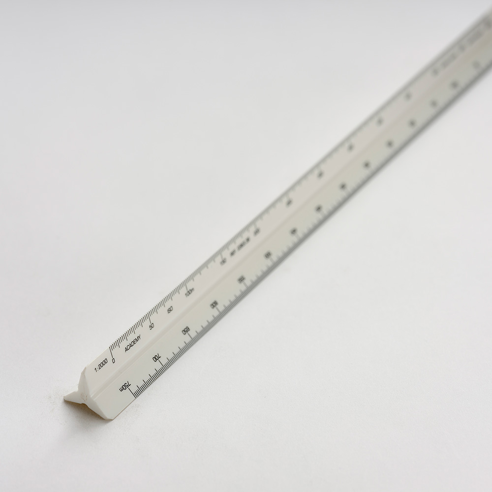 No 6 Academy Surveyors Triangular Scale Rule 12