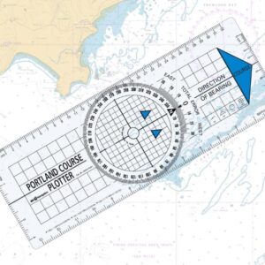 P7431 Portland Course Plotter on map – corrected plotter image