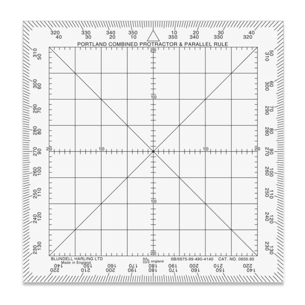 5" / 127mm square Douglas Protractor